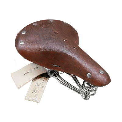 Selle De Vélo Ancienne En Cuir Lamplugh – Collection Cycle – Vintage
