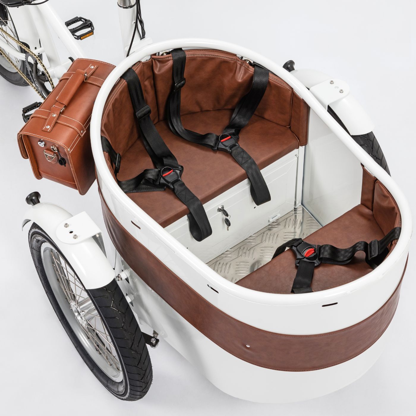 Rayvolt Trixie Cargo Bike - Vintage Style for Urban Families